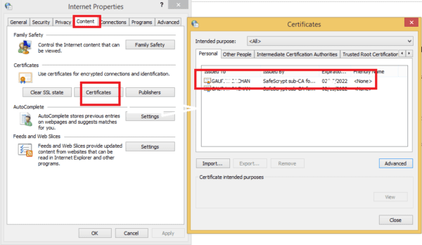 system-is-unable-to-identify-the-certificate-please-verify-the-certificate